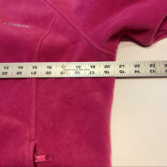 Columbia Jacket Women’s Size Large Pink Fleece Full Zip Jacket Long Sleeve - Picture 12 of 12